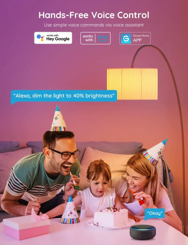 Smart Wi-Fi & BLE Λάμπα LED E27 1200lm RGBWW H6009 Govee 1.SH.01.G051