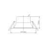 ΣΠΟΤ LED  ΧΩΝΕΥΤΟ Φ117 Η53mm 12W CCT TUNABLE 3000/4000/6000K 1030lm 38° 220-240V ΠΛΑΣΤΙΚΟ ΛΕΥΚΟ UNIVERSE – 2-U011945