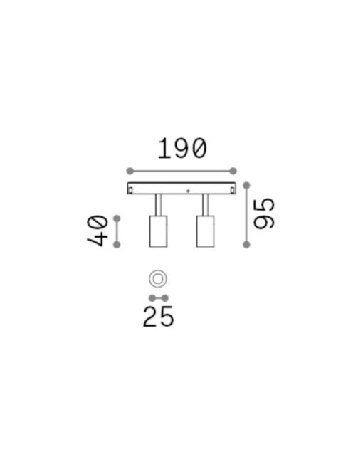 EGO TRACK DOUBLE 05W 3000K 1-10V BK – 1-ID303604