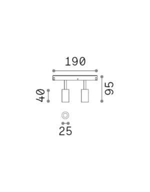 EGO TRACK DOUBLE 05W 3000K 1-10V WH – 1-ID303611