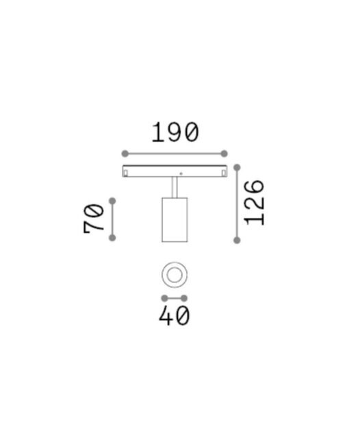 EGO TRACK SINGLE 08W 3000K 1-10V WH – 1-ID303697
