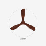 LANTAU DC  O 1320 MATT NICKEL 3 BLADES – 1-FR33370DC