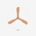 LANTAU O 1320 MATT BLACK 3 BLADES – 1-FR33516DC