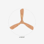 LANTAU O 1320 MATT WHITE 3 BLADES – 1-FR33561DC