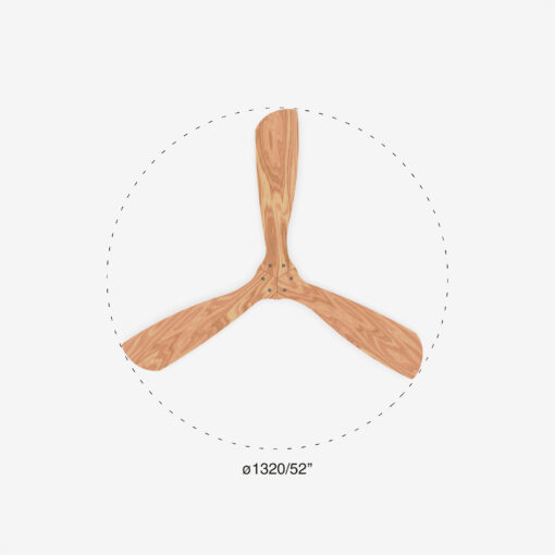 LANTAU O 1320 MATT BROWN 3 BLADES – 1-FR33562DC