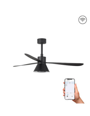 AMELIA O1320MM BLACK 3 B. CONE 20W CCT DIM NO/R – 1-FR33761WP-23