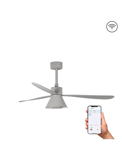 AMELIA O1320MM GREY 3 B. CONE 20W CCT DIM NO/R – 1-FR33762WP-24