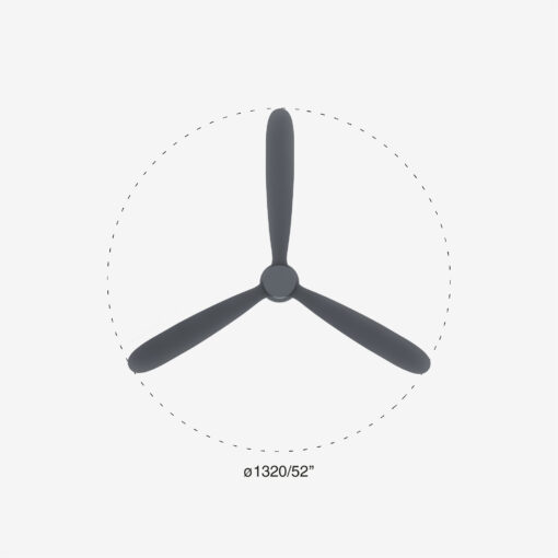 AMELIA O1320MM GREY 3 BLADES GREY – 1-FR33762