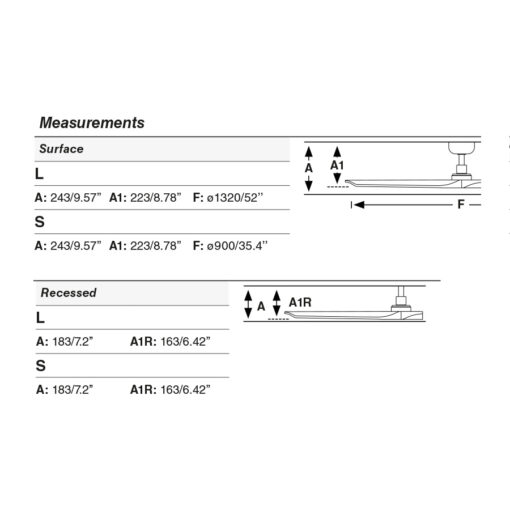 HEYWOOD O900MM BLACK 3 BLADES DARK WOOD – 1-FR33806