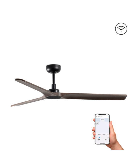 HEYWOOD O1320MM BLACK 3 B. DARK WOOD NO/R – 1-FR33809WP