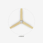 Faro Heywood L White/Pine DC Fan 32 W – Ανεμιστήρας Οροφής Ø132 cm χωρίς φως (Tuya Smart)