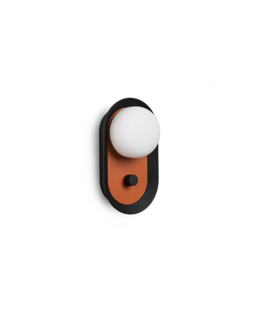 MAYA WALL LAMP BLACK/ TERRACOTTA  LED 12W 2700K – 1-FR40104