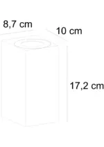 CANTO MAXI KUBI 2 Wall Wall Black Aluminium Nordlux – 1-NR49731003