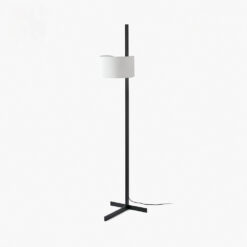 STAND UP BLACK FLOOR LAMP WHITE SHADE E27 20W – 1-FR57211-01