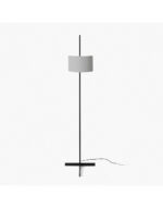 STAND UP BLACK FLOOR LAMP GREY SHADE E27 20W – 1-FR57211-03