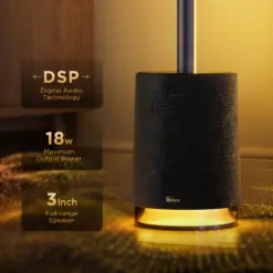 Smart Wi-Fi LED RGBICWW Φωτιστικό Δαπέδου Μαύρο με Ηχέιο H6079 Govee 1.SH.01.G066