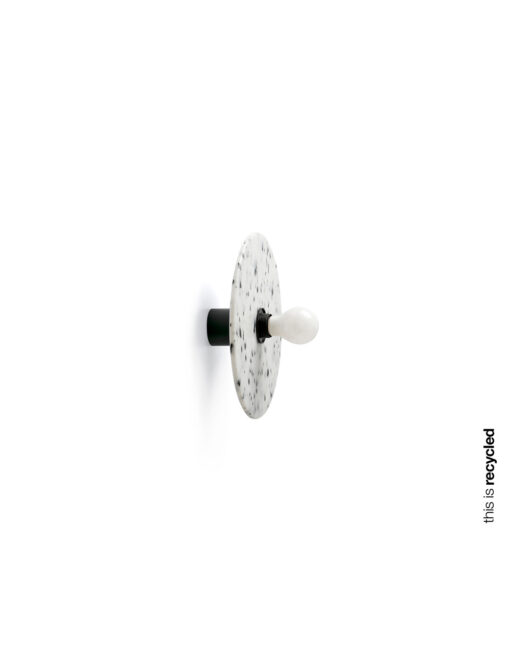 CONFETTI BLACK MARBLE WALL LAMP/CEILING L. E27 – 1-FR62173-50