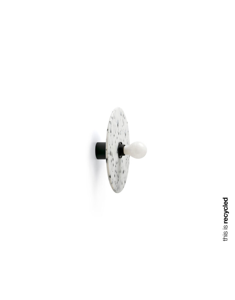 CONFETTI BLACK MARBLE WALL LAMP/CEILING L. E27 – 1-FR62173-50