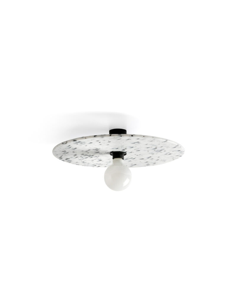 CONFETTI BLACK MARBLE WALL LAMP/CEILING L. E27 – 1-FR62173-51
