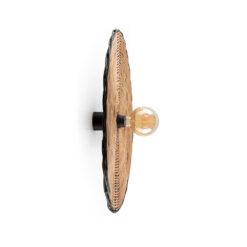 COSTAS BLACK W/L CEILING RATTAN SH. E27 o600*70mm – 1-FR62173-69