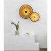 COSTAS BLACK W/L CEILING RATTAN SH. E27 o600*70mm – 1-FR62173-69