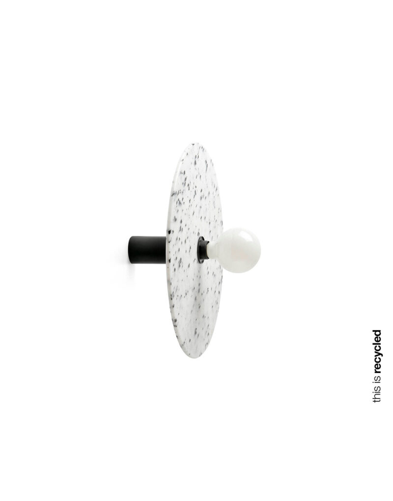 CONFETTI BLACK MARBLE WALL LAMP/CEIL.L. E27 o45 – 1-FR62174-51