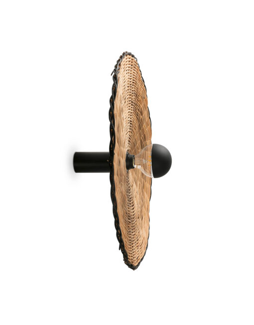 COSTAS W/L CEILING BLACK RATTAN SH. E27 o600*140mm – 1-FR62174-69