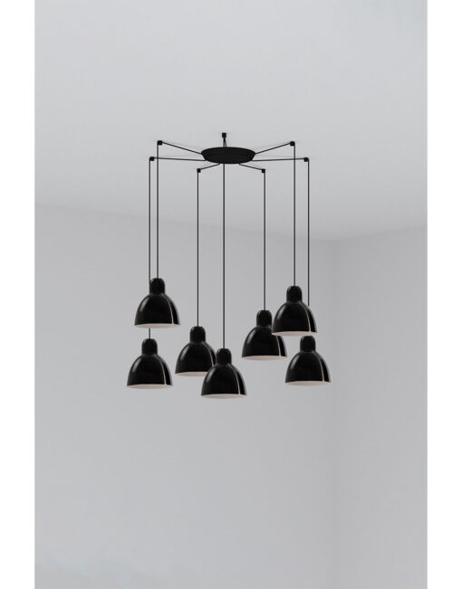 VENICE PENDANT BLACK o160 1x E27 7L – 1-FR64255-112-7L