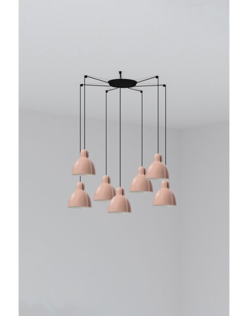 VENICE PENDANT PINK o160 1x E27 7L – 1-FR64255-113-7L