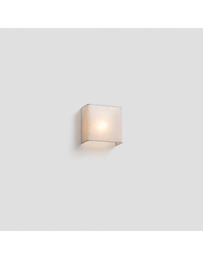 OTTON LINEN WALL LAMP 1xE27 HOR. SQ. 200x205x108 – 1-FR66400-105
