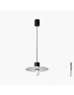 CONFETTI BLACK MARBLE SUSPENDED o30CM 1xE27 – 1-FR68600-50