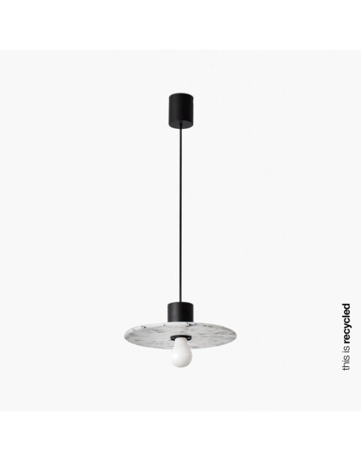 CONFETTI BLACK MARBLE SUSPENDED o30CM 1xE27 – 1-FR68600-50