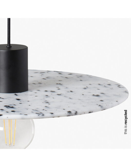 CONFETTI BLACK MARBLE SUSPENDED o30CM 1xE27 – 1-FR68600-50