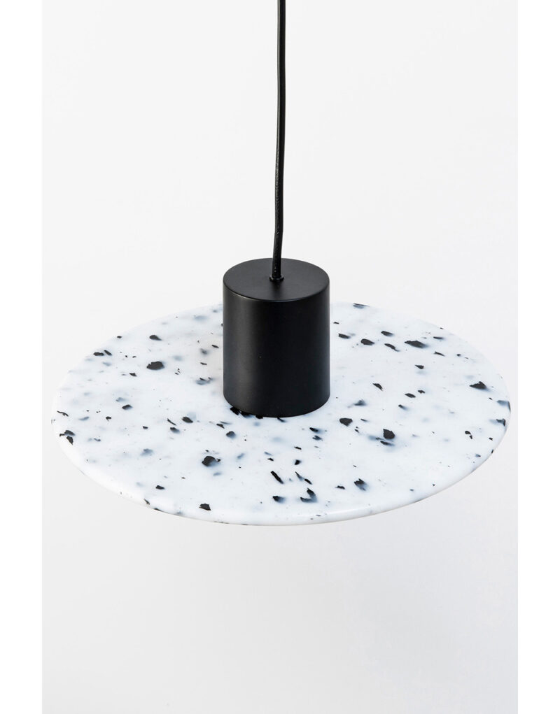 CONFETTI BLACK MARBLE SUSPENDED o30CM 1xE27 – 1-FR68600-50