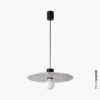 CONFETTI BLACK MARBLE SUSPENDED o45CM 1xE27 – 1-FR68600-51