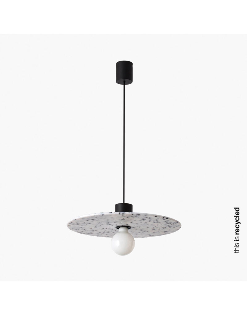 CONFETTI BLACK MARBLE SUSPENDED o45CM 1xE27 – 1-FR68600-51