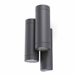 STEPS DARK GREY WALL LAMP DOUBLE GU10 35W – 1-FR75503
