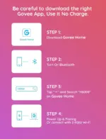 Smart Wi-Fi & BLE Λάμπα LED E27 1200lm RGBWW H6009 Govee 1.SH.01.G051