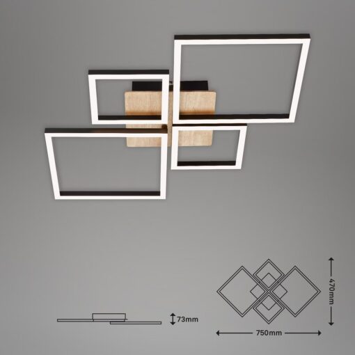 Φωτιστικό Led “Frame” 44w 4000lm 3000k Black – 3128-014