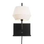 DICTE Wall E14 Wall White Textile, Metal Nordlux – 1-NR2112391001