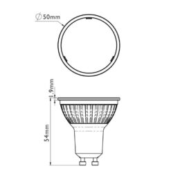 ΛΑΜΠΑ GU10 6,8W 3000K 38o CRI97 450LM 230V PRO+ DICRO PRECISE DIMMABLE LOGICA – 2-MC21692