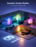 Smart Wi-Fi LED RGBICWW Φωτιστικό Δαπέδου Μαύρο με Ηχέιο H6079 Govee 1.SH.01.G066