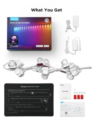 Smart Γιρλάντα Φωτισμού LED Downlights RGBIC 5m H608A Govee 1.SH.01.G067