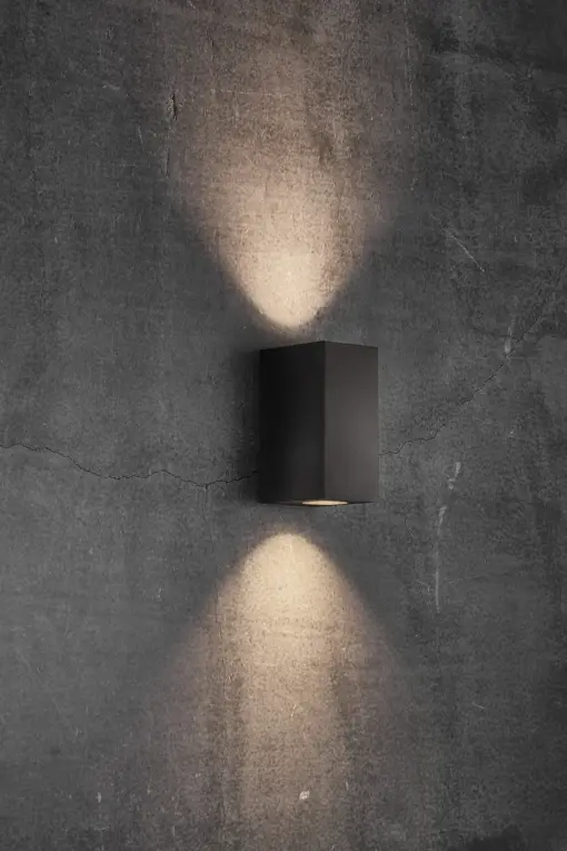 CANTO MAXI KUBI 2 Wall Wall Black Aluminium Nordlux – 1-NR49731003