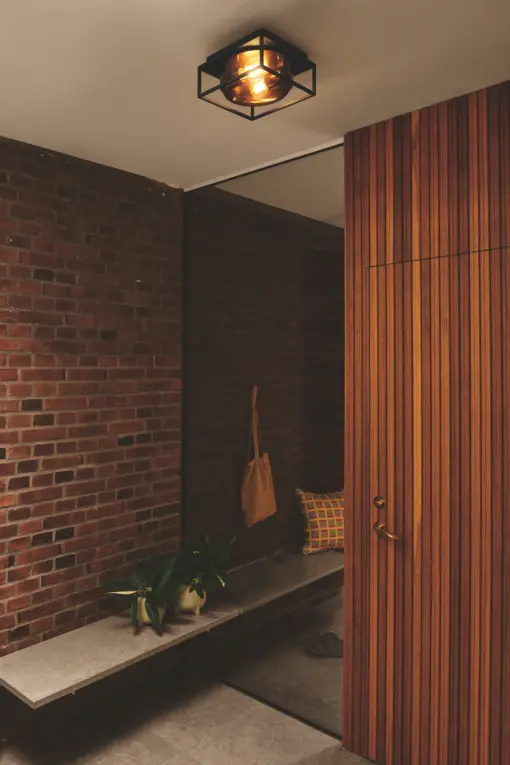 Nordlux Griffin 2218126047 Εξωτερικό Φωτιστικό Οροφής 1xE27IP44 Smoked