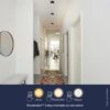 MAYA WALL LAMP WHITE/SAND GREY  LED 12W 2700K – 1-FR40103