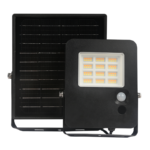 Ηλιακός Προβολέας LED 15W Dimmable CCT 1900lm με Φωτοβολταικό Πάνελ Τηλεχειριστήριο Ανιχνευτή Κίνησης IP65  Μαύρος ACA – NOREL15CCT