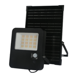 Ηλιακός Προβολέας LED 32W Dimmable CCT 1900lm με Φωτοβολταικό Πάνελ Τηλεχειριστήριο Ανιχνευτή Κίνησης IP65  Μαύρος ACA – NOREL32CCT