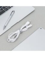 RIVACASE PS6000 Flat USB 2.0 to micro USB Cable 1.2m ΛΕΥΚΟ – 2-DVPS6000WT12