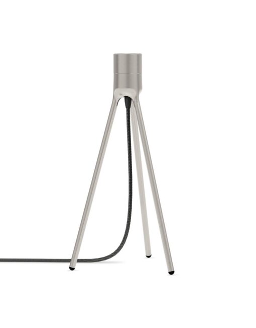 Tripod table brushed steel H 36 cm – 1-UM4206